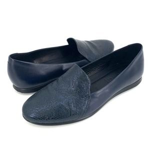ECCO Navy Blue Touch Ballerina 2.0 Flats Loafer Comfort Shoes Womens US 7 EU 38